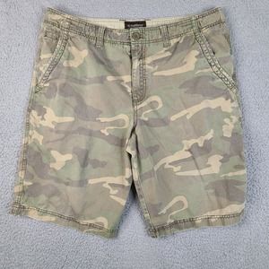 No Boundaries Shorts‎ Mens 30 Waist Green Camo Camouflage Men